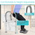 Vive Toilet Safety Rail - Medical Chair for Handicapped & Seniors - Folding Bathroom Frame w/Handles, Arms for Elderly, Disabled - Standalone Grab Bar - Seat Assistance Support Stand Up Assist