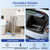 Loyoda Foldable Toilet Safety Rails for Seniors - Adjustable Toilet Safety Frame & Toilet Handles for Elderly & Disabled, Fits Most Toilets, 350lb Capacity, Gray