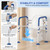 Loyoda Foldable Toilet Safety Rails for Seniors - Adjustable Toilet Safety Frame & Toilet Handles for Elderly & Disabled, Fits Most Toilets, 350lb Capacity, Blue