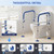 Loyoda Foldable Toilet Safety Rails for Seniors - Adjustable Toilet Safety Frame & Toilet Handles for Elderly & Disabled, Fits Most Toilets, 350lb Capacity, Blue