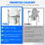 Toilet Safety Rail for Seniors – Adjustable & Foldable Toilet Safety Frame with Padded Handles, Stand Alone Bathroom Safety Rail & Toilet Support for Elderly, Fits Most Toilets, 350 lb Capacity