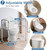 HOMLAND Toilet Safety Rails for Seniors, Adjustable Height & Width 350lb Toilet Handles for Elderly and Disabled, Foldable Toilet Safety Frame, Fit Any Toilet