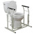 Drive Medical RTL12079 Toilet Safety Frame, Bathroom Grab Bar for Toilets, Freestanding Toilet Rail for Stability, For Users Up to 300 Pounds, White