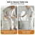 Toilet Safety Rails for Seniors, Super Heavy Duty Handicap Toilet Rails with Foldable Handles, Toilet Safety Frame Rails with Arms for Disabled Pregnant, Toilet Assistance for Elderly