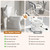 Toilet Safety Rails for Seniors, Super Heavy Duty Handicap Toilet Rails with Foldable Handles, Toilet Safety Frame Rails with Arms for Disabled Pregnant, Toilet Assistance for Elderly