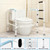 665lbs Toilet Safety Rail - Medical Grade Heavy Duty Bariatric Support Frame - No-Drill Stand Assist with Vacuum Suction Cup & Foam Handles - Adjustable Height & Width for Seniors, Post-Surgery