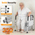 Toilet Safety Rails for Seniors, Adjustable Height & Width Toilet Safety Frame with Handles (350LB Capacity), Elderly Assistance Products for Handicapped, Foldable Toilet Bars Fits Any Toilet
