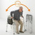 TABEKE Toilet Safety Rails for Seniors, Adjustable Height & Width Toilet Safety Frames with Handles, Foldable Toilet Rails for Disabled Elderly Fit Most Toilets (w. Suction Cups)