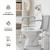 Medical king Toilet Safety Rail - Adjustable Detachable Toilet Safety Frame with Handles Heavy-Duty Toilet Safety Rails Stand Alone - Toilet Safety Rails for Elderly, Handicapped - Fits Most Toilets