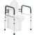 Lianjindun Toilet Safety Rails, Adjustable Toilet Frame for Elderly, Seniors, Handicap & Disabled, Foldable Handicap Toilet Handles Fit Any Toilets (Blue)
