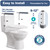 HolyHeal Toilet Safety Rails for Seniors, Height Adjustable Toilet Safety Frame Grab Bars, 500lb Toilet Support Rails Easy Installation & No Wobble, Toilet Assistance Handles for Elderly and Disabled