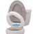 NOVA Medical Products Hinged Toilet Seat Riser Lift Up and Down Raised Toilet Seat For Under Seat For Elongated Seat Color, White, (Pack of ), 1 Count