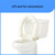 Medline Elongated Hinged Toilet Seat Riser, 3.5 inch, 400 lb Weight Capacity, White - Ideal Mobility Aid for Elderly, Disabled, and Medical Patients, Enhances Bathroom Safety