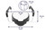 KMINA 4 Inch Soft Raised Toilet Seat with Handles and Lid, 220 lb Capacity, Fits Round & Compact Elongated Bowls up to 15" Wide, Tool-Free Clamp-On Riser, Black