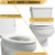 Bath Royale Toilet Seat Upgrade Round BR500-02 Heavy Duty Quiet Close, Durable, Stain-Resistant and Easy to Clean, Fits All Toilet Brands, Executive Series - Almond/Bone