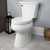 Mayfair Linden Slow Close Toilet Seat, Non Slip Heavy Duty Wood, Easy Install, Made in USA, Elongated, White, 2 Pack