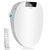 XCQQ Electric Bidet Toilet Seat with Remote, Heated Toilet Seat, Instant Warm Water, Warm Air Dryer, Rear & Feminine with Oscillating Cleansing, Night Light, Slow Close Lid, LED Display - Round