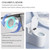 XCQQ Electric Bidet Toilet Seat with Remote, Heated Toilet Seat, Instant Warm Water, Warm Air Dryer, Rear & Feminine with Oscillating Cleansing, Night Light, Slow Close Lid, LED Display - Round