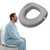 ZXMOBY Comfort Toilet Seat Riser, Ergonomic Slope Design for Easier Sit-to-Stand, No-Tool Portable Aid for Seniors, Post-Surgery, Bariatric, Fits Standard/Elongated Toilets, with Cleaning Tablets