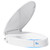 BIGCOW Raised Toilet Seat with Bidet - Elongated, Soft Close, 3" Height - Dual Nozzle (Frontal & Rear Wash) with Adjustable Cold Water Pressure and Stainless Steel Inlet (Elongated)