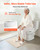 VEVOR Raised Toilet Seat, 300 lbs Load Capacity, 3.5-Inch Lift Height, Commode Elevated Toilet Seat Riser with Enlarged Opening for Seniors, Elderly, Handicap, Disabled, and Adults, Fits Round Bowl