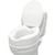 PEPE Mobility Raised Toilet Seat with Lid for Elderly 6" High, Fits Round and Elongated up to 15" Wide, Commode Seat with Sturdy Brackets, Medical Aid