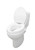 PEPE Mobility Raised Toilet Seat with Lid for Elderly 4" High, Fits Round and Elongated up to 15" Wide, Commode Seat with Sturdy Brackets, Medical Aid