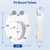 SAMODRA Raised Toilet Seat Riser Round, White, 3 Inch High Elevated Toilet Seat for Seniors, Soft Close, Easy Install & Clean (Round)