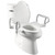 Bemis Assist Toilet Seat with Built-in Support Handles, Hinges Never Loosen, Fits Round and Elongated
