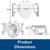 Bemis Assist Toilet Seat with Built-in Support Handles, Hinges Never Loosen, Fits Round and Elongated