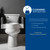 Bemis Rise 4.5" Raised Toilet Seat with Support Handles, Hinges Never Loosen, Fits Round and Elongated