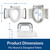 Bemis Rise 4.5" Raised Toilet Seat with Support Handles, Hinges Never Loosen, Fits Round and Elongated