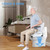 NIdreamCE Raised Toilet Seat for Seniors with Flip-up Handles, 5.9" Adjustable Toilet Seat Riser Elevated Medical Supplies & Equipment for Handicap, Elderly, Hip Replacement After Surgery