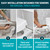 Lunderg Raised Toilet Seat with Handles - Elongated - Easy to Install Toilet Seat Risers for Seniors - Adds 3 Inches & Works like the one you’ve always used - Elegant design - No Hospital Vibe