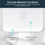 Wyze Smart Scale X - Digital Bathroom Scale for Body Weight, BMI, Body Fat, Muscle Mass, Heart Rate Monitor | ITO Glass & LED Backlight | Batteries Included, 400 lbs (White)