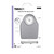 Thinner by Conair Bathroom Scale for Body Weight, Extra-Large Analog Scale Measures Weight Up to 330 Lbs. in Silver