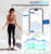 GE Scale for Body Weight: Body Fat, BMI, Muscle Mass, Smart Bathroom Scales with 14 Body Composition Metrics with Large Display, Accurate Bluetooth Weighing Machine with Fitness App, 400 lbs, White