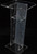 45IN Acrylic Podium Plexiglass Pulpit School Church Lectern Modern Clear Thick Acrylic Podium Lectern Lectern Church Pulpit