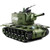 Supdex 1/18 Soviet Union KV2 RC Tank, 2.4G Army Model Toy with Smoke, Sound and Lights, 165ft Remote Control, All-Terrain Indoor Outdoor Toy for Kids & Adults