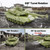 RC Tank, 1/28 Scale Remote Control Battle Tank Set with Sounds/Lights/Battle Game/Life Indicator, 2.4G 9 Channels Radio Control Car Infrared Shoot, WW2 Military Vehicle Model Toys for Boys Kids Adults