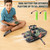 Hitish RC Tank - 2.4Ghz Remote Control Army Tank Toys with Auto Demo Sound Light Smoke - 13 Channel Military Vehicles Model Gift for Kids Adults Boys Age 6-8 9-12, Army Green