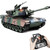 Supdex 1:18 RC Tank, 2.4Ghz M1A2 Remote Control Tank Model Toys, 15 Channel Battle Army Toy with Smoke, Light, Sound, Volume Switch, Military Toy for Adult and Kid that Shoots BBS