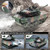 Supdex 1:18 RC Tank, 2.4Ghz M1A2 Remote Control Tank Model Toys, 15 Channel Battle Army Toy with Smoke, Light, Sound, Volume Switch, Military Toy for Adult and Kid that Shoots BBS