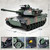 Supdex 1:18 RC Tank, 2.4Ghz M1A2 Remote Control Tank Model Toys, 15 Channel Battle Army Toy with Smoke, Light, Sound, Volume Switch, Military Toy for Adult and Kid that Shoots BBS