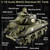 DBshoot 1/18 M4A3 Sherman RC Tank, Smoke, LED Light, Sound, 15 Channel Remote Control Tank, Army Toys with Recoil Force, 60 Minutes Playing Times, Excellent Gift for Kids and Adults Collectors.