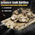 BESTYMXY RC Tanks US M1A2 Abrams Army Tank, HengLong 1:16 2.4ghz Remote Control Tank Vehicles with Sound & Light for Ages 14+