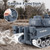 Supdex RC Tank, 1:18 Alloy Metal German Tiger I Remote Control Army Model Toys, 2.4Ghz RC Vehicle with Smoke, Sound and Lights, Military Tank for Adults and Kids