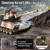 Supdex 1:18 RC Tank that Shoot BBS, 2.4G US M1A2 Remote Control Tank Model Truck Toys, Army Toy with Smoke, Lights, Sound and Recoil, Military RC Vehicle for Adults and Kids 6+ Years Old
