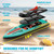TOPCHOIC Brushless RC Boat 40+MPH, Remote Control Boats for Adults Kids, 19" Big Racing Boat for Salt Water Lake River with Self-Righting, LED Lights, Fishing Function Fast High Speed with Carry Bag