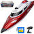 19" Big RC Boat High Speed 35+ KPH Remote Control Boat for Kids and Adults, Outdoor Water Toy Race Ship for Pool Lake with 3000mAh Big Capacity Battery, Water Play Toy Gift Racing Ship with LED Light